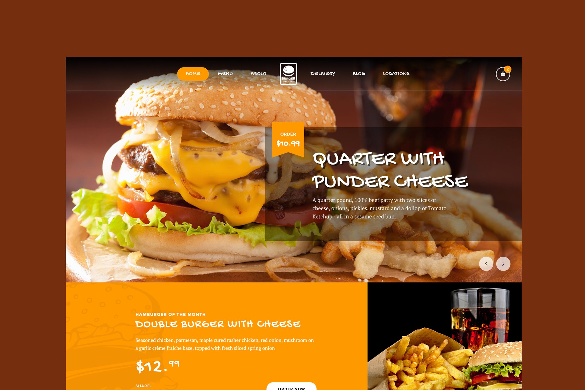 Fast Foody - Restaurants and Food HTML5 Template