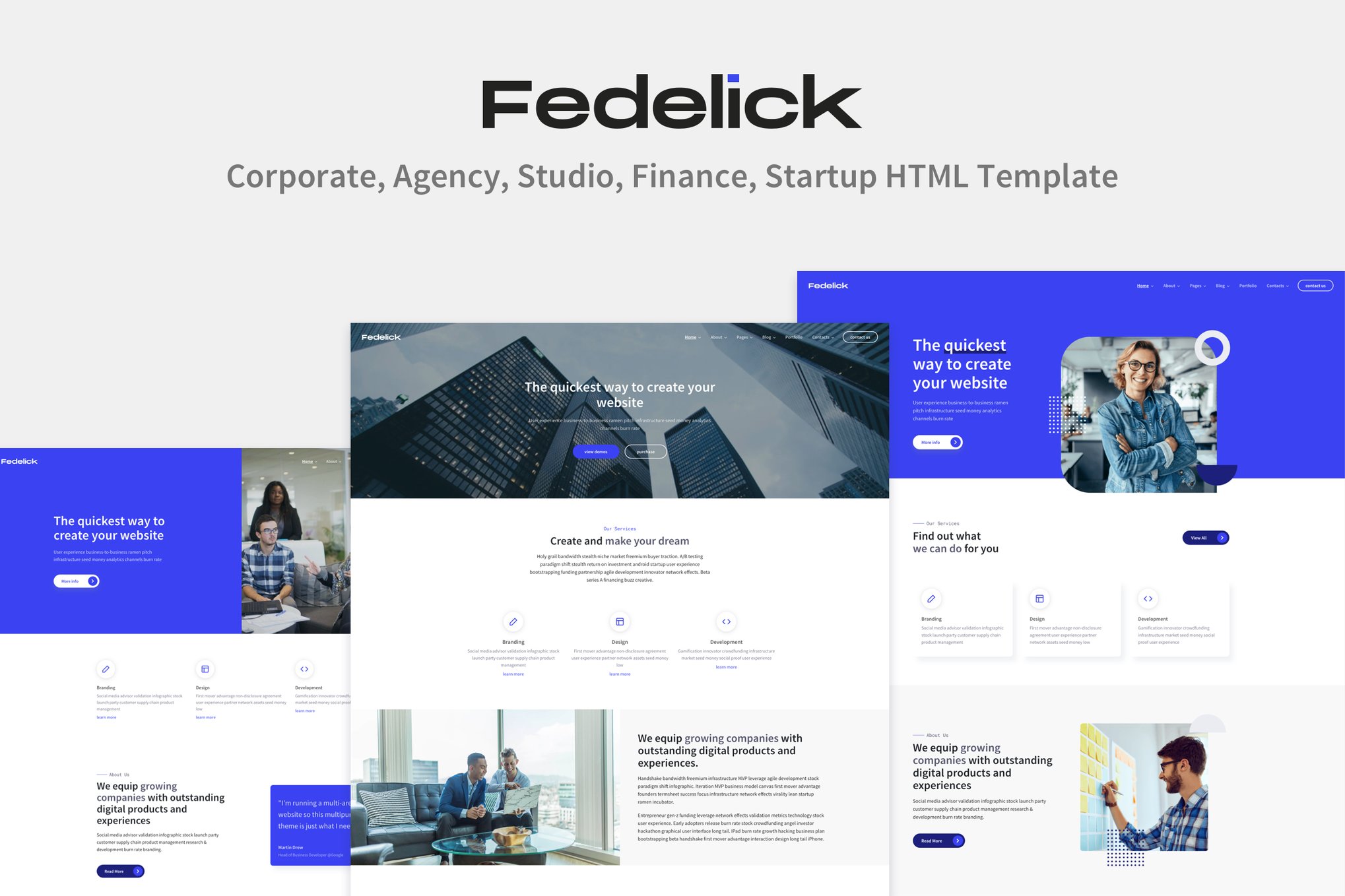 Fedelick - Multi-Purpose HTML Template