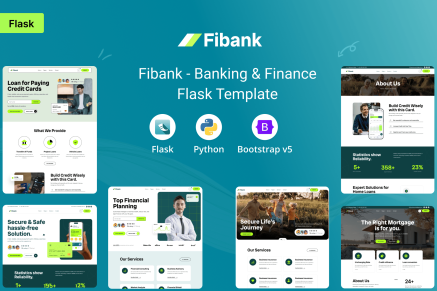 Fibank - Banking and Finance Flask Template