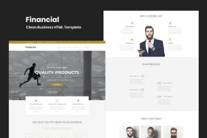 Financial – Clean Business HTML Template
