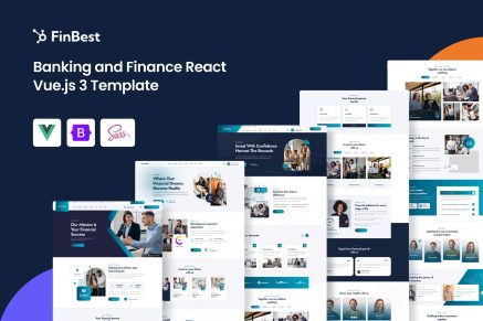 Finbest - Banking and Finance Vue.js 3 Template