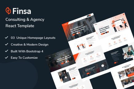 Finsa - React Consultancy and Business Template