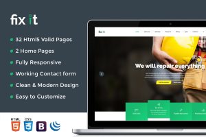 Fixit Construction – Construction HTML Template