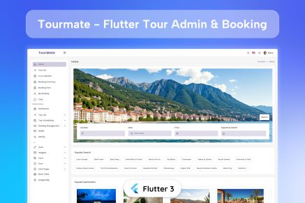 Flutter Tour Booking and Admin Web