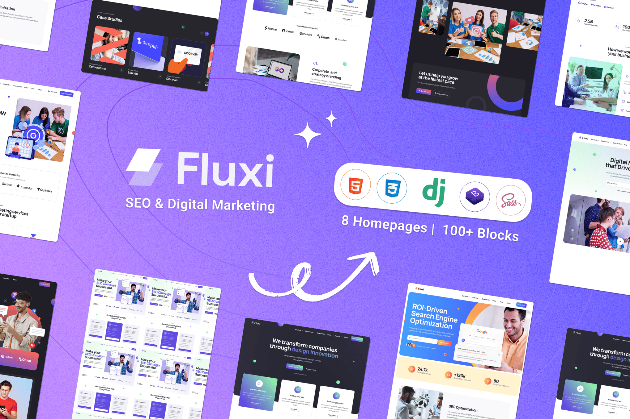 Fluxi - SEO Digital Marketing Django 5 Template