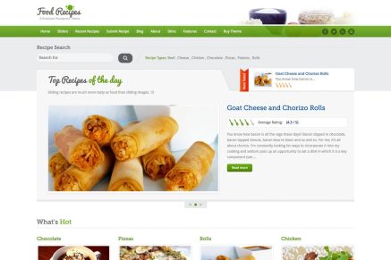 Food Recipes - Food Website and Blog Template