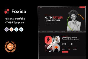 Foxisa – Personal Portfolio HTML5 Template