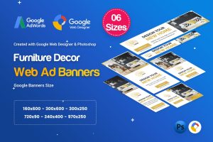 Furniture Decor Banners Ad – GWD and PSD