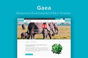 GAEA – Responsive Environmental HTML5 Template