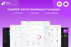 Geex – Admin & Dashboard CakePHP Template
