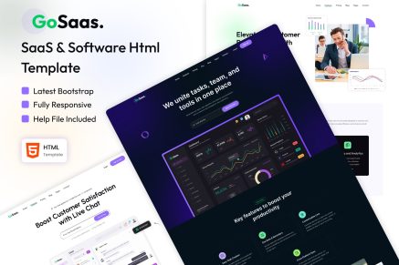 Gosaas - SaaS and Software Startup Template