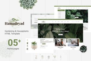 Hamadryad – Gardening and Houseplants HTML Template