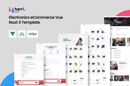 Harri - Electronics eCommerce Vue Nuxt 3 Template