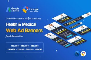 Health & Medical Banners Ad – GWD & PSD