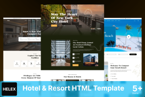 Helex – Luxury Hotel and Resort HTML Template
