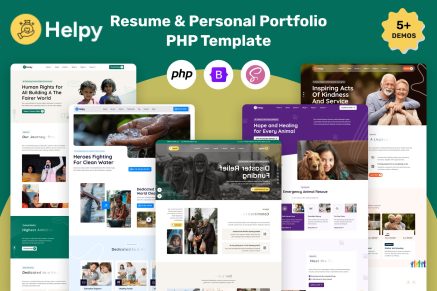 Helpy - Charity And Fundraising PHP Template