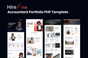 HireMe – Accountant Portfolio HTML Template
