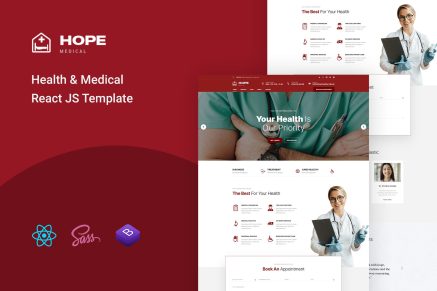 Hope - Health and Medical React JS Template