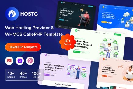 Hostc Web Hosting Provider WHMCS CakePHP Template