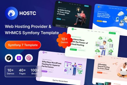 Hostc Web Hosting Provider WHMCS Symfony Template