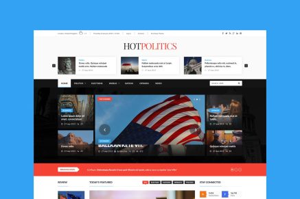 Hotmagazine - News and Magazine HTML Template