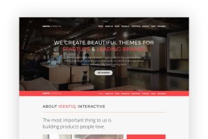 Identiq – One Page Parallax Retina Ready Template