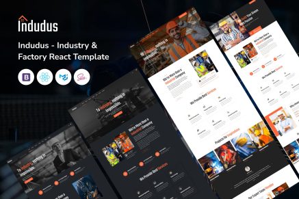 Indudus - Industry and Factory React Js Template