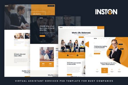 Inston - Virtual Assistant Services HTML Template