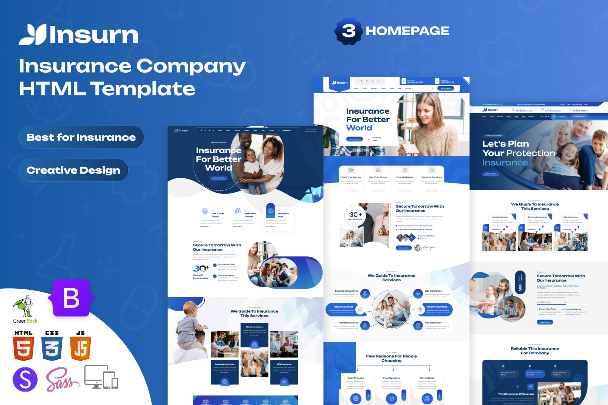 Insurn - Insurance Company HTML Template