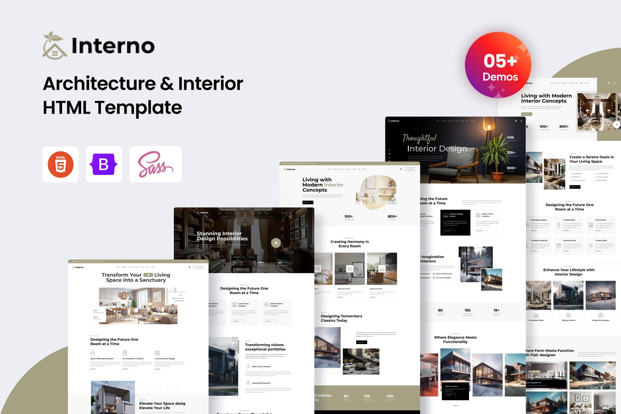 Interno - Architecture and Interior HTML Template