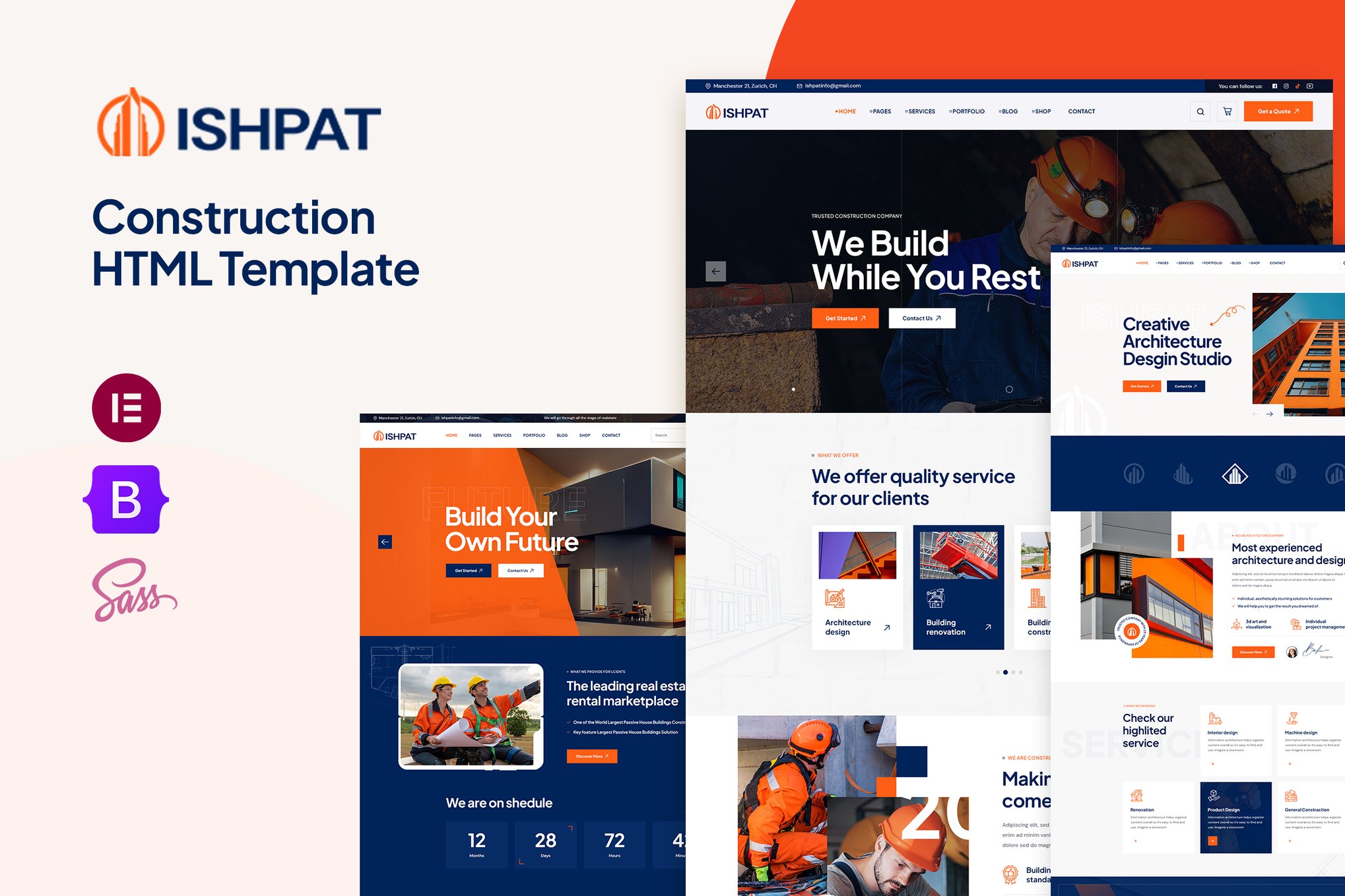 Ishpat - Construction HTML Template