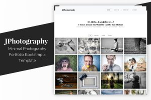 JPhotography – Minimal Photography Portfolio HTML5