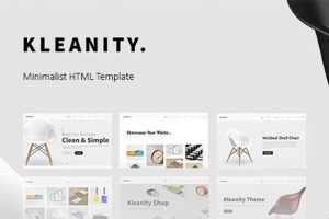 Kleanity – Minimalist HTML Template / Creative Por