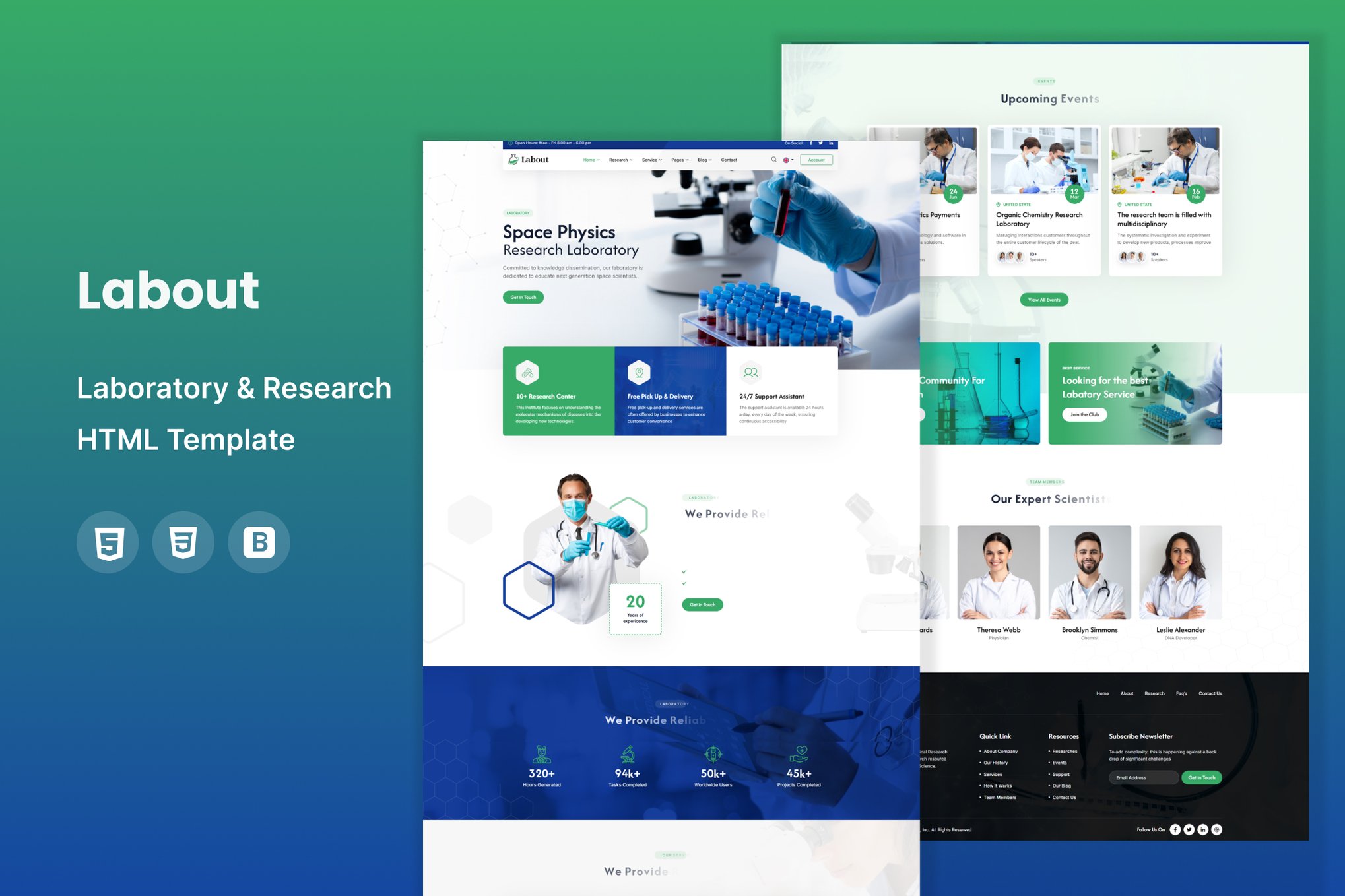 Labout - Laboratory and Research HTML Template