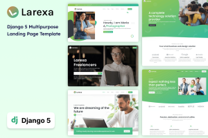 Larexa – Django 5 Multipurpose Landing Template