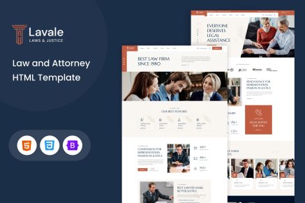 Lavale - Law and Attorney HTML Template