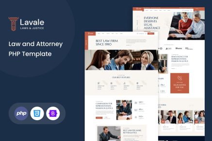 Lavale - Law and Attorney PHP Template