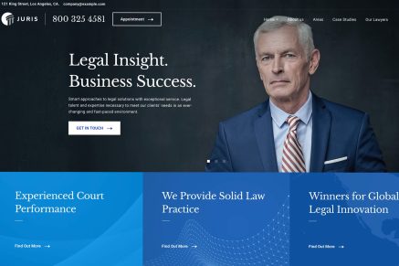 Lawyer and Law Firm Website Template