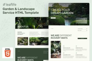 LeafLife – Garden & Landscape Service Template