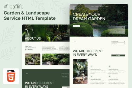 LeafLife - Garden and Landscape Service Template