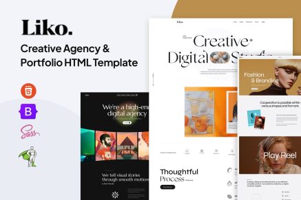Liko - Creative Agency and Portfolio HTML Template