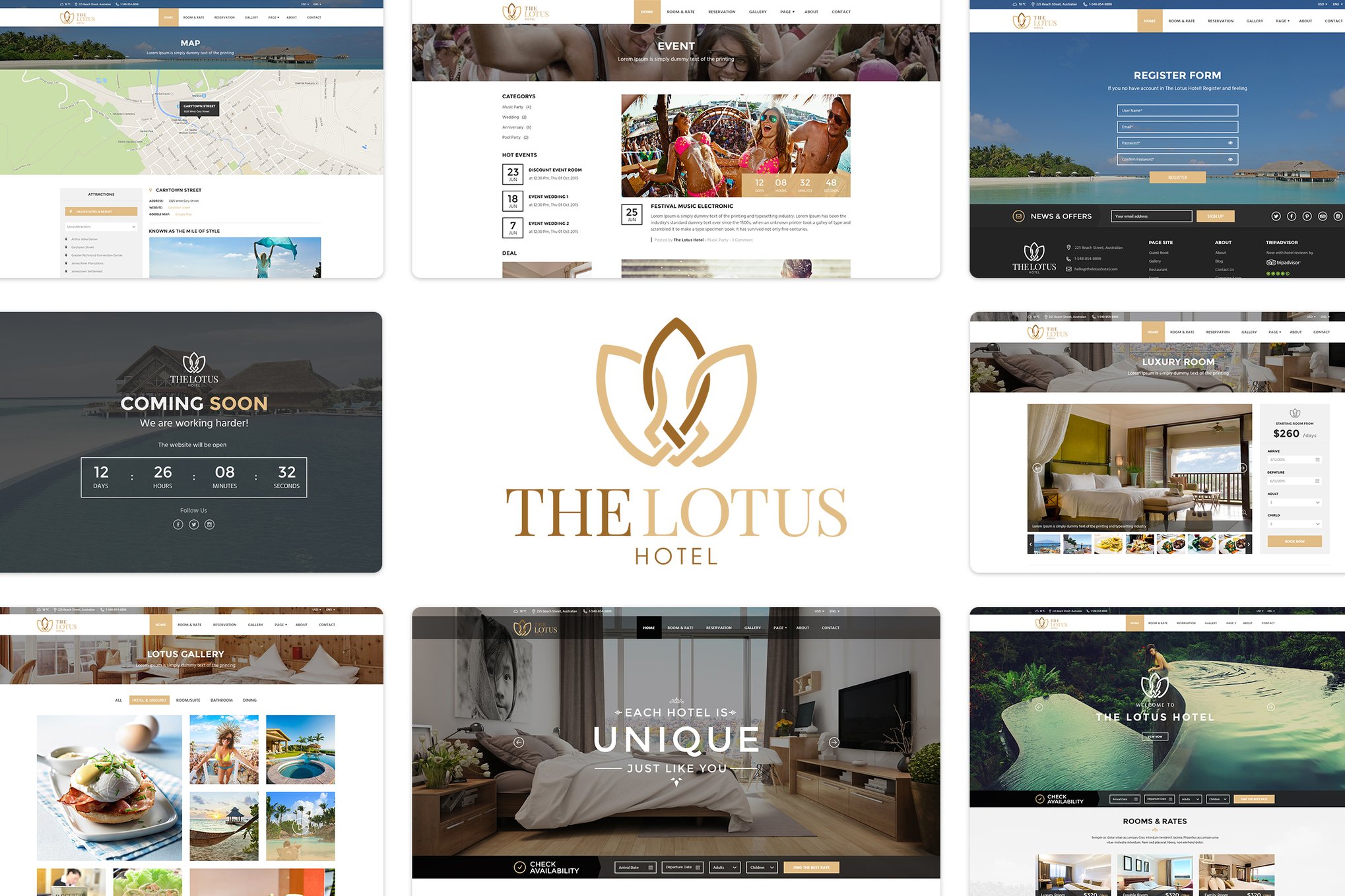 Lotus - Hotel Booking HTML Template