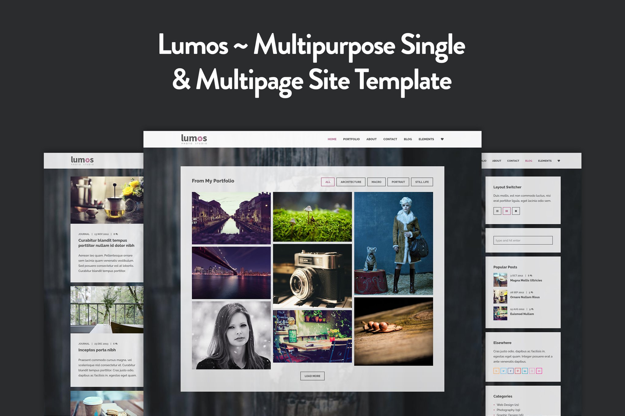 Lumos - Multipurpose Single/Multi-page Template