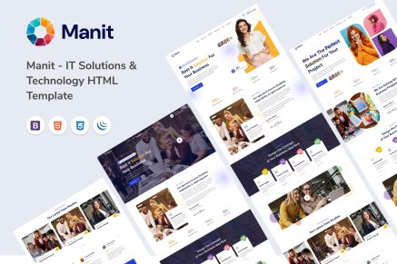 Manit - IT Solutions and Technology HTML Template