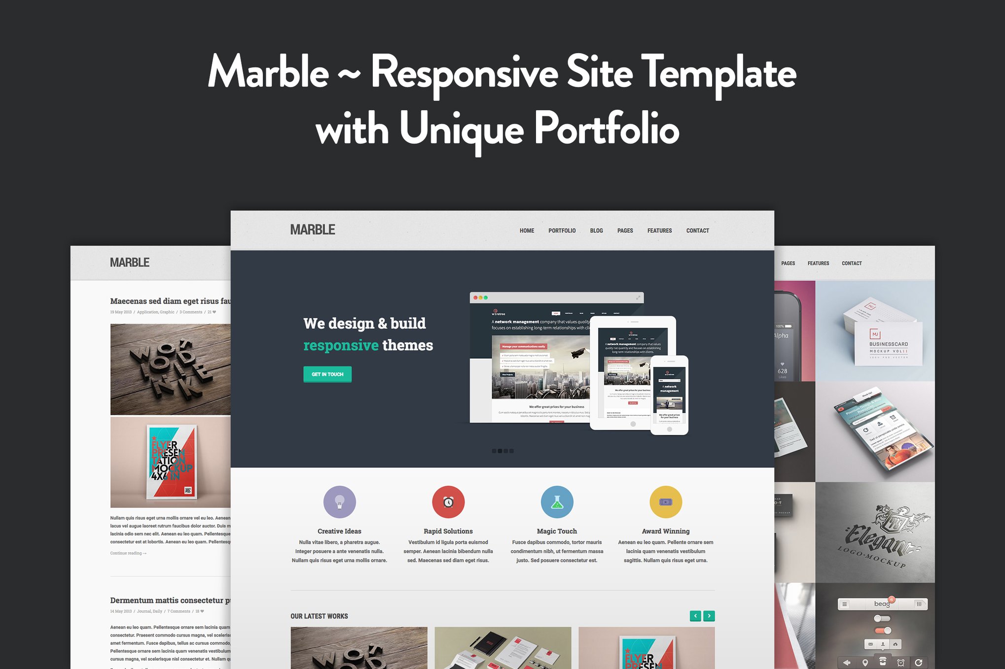 Marble - Flat Responsive HTML5 Template