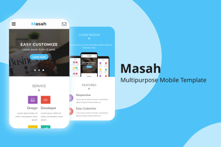 Masah - Multipurpose Mobile Template