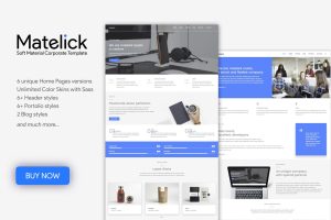 Matelick – Soft Material Corporate HTML Template
