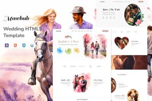 Mawhub – Wedding Invitation HTML5 Template