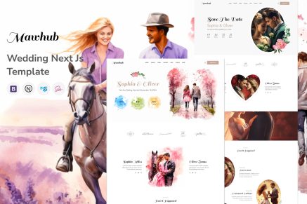 Mawhub - Wedding Invitation Next JS Template