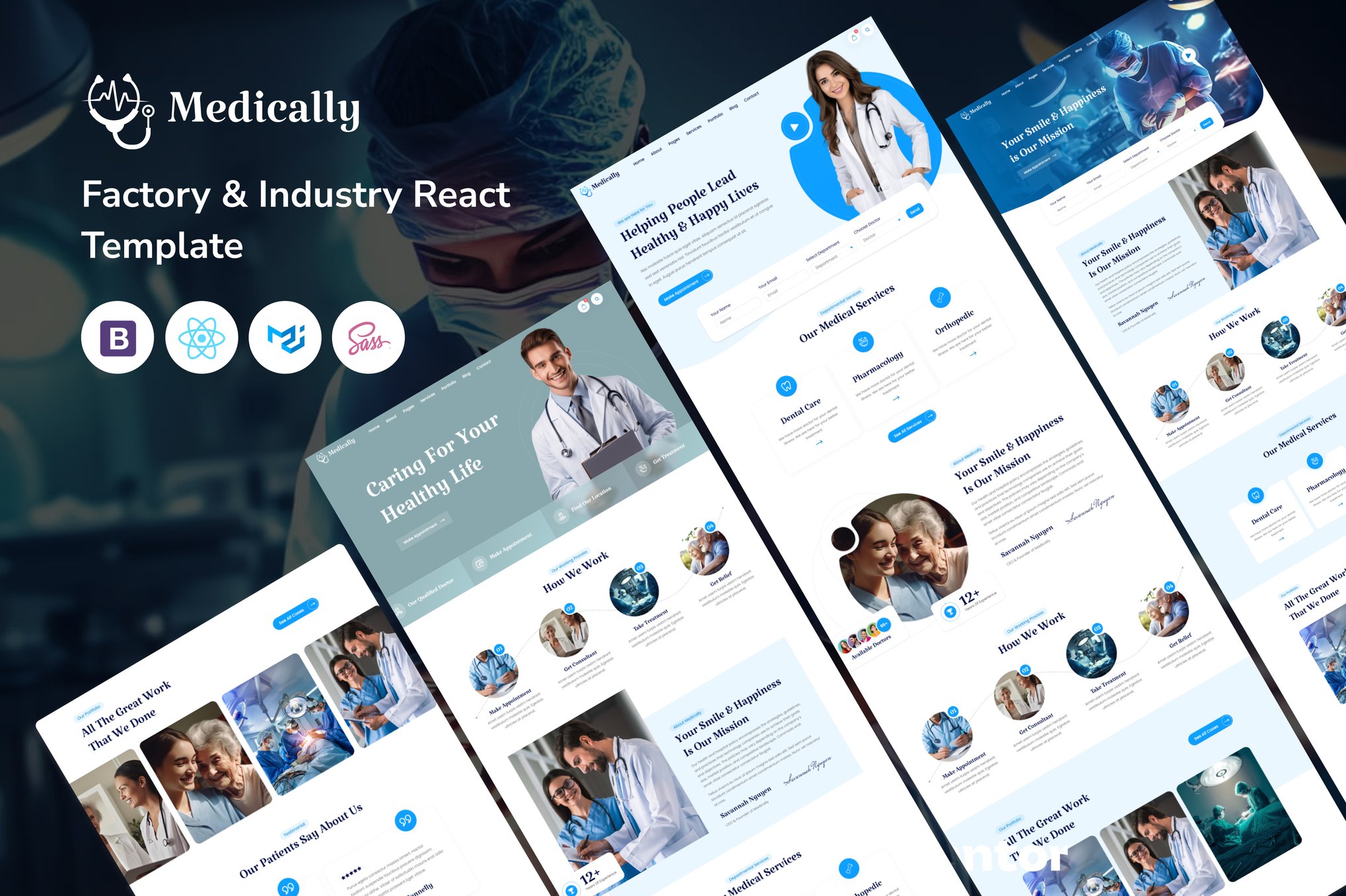 Medically - Health and Medical React Template